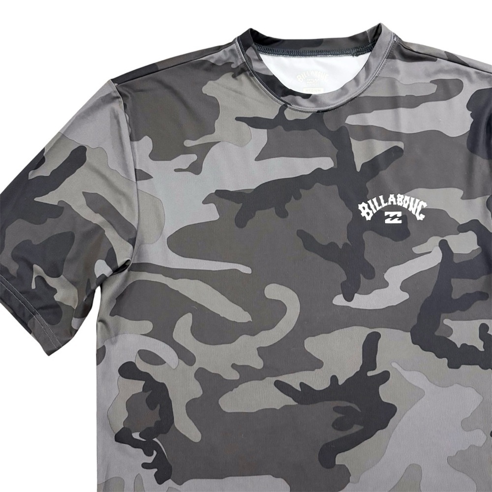 Billabong UV Surf Men's Camo Gray Shirt Medium